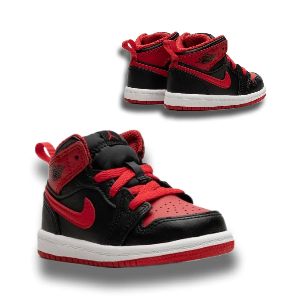 GUC β
οΈ 8C Jordan 1 Mid TD Child Toddler - Picture 1 of 8